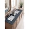 James Martin Vanities Bristol 60in Double Vanity, Whitewashed Walnut w/ 3 CM Charcoal Soapstone Quartz Top 157-V60D-WW-3CSP - alternate 5